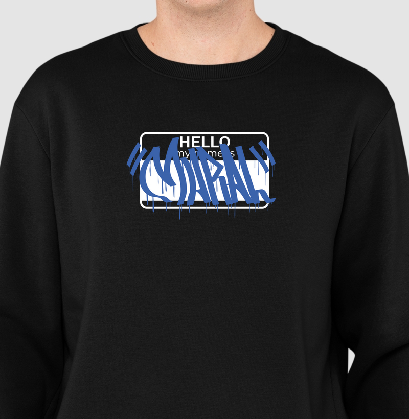 Mural "My Name Is" Azul