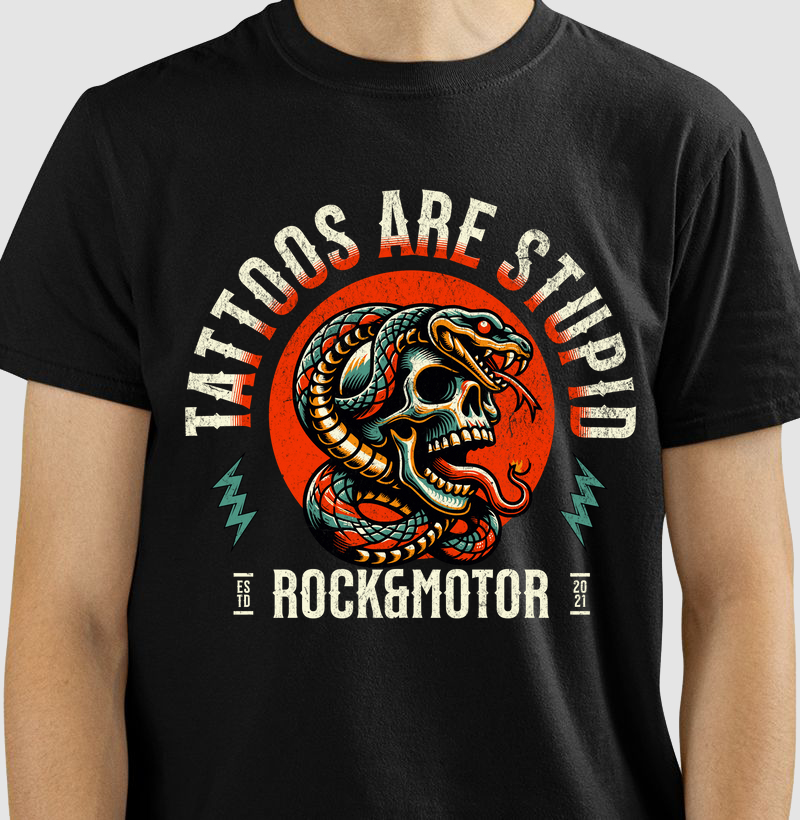 Tattoo Are Stupid - Skull