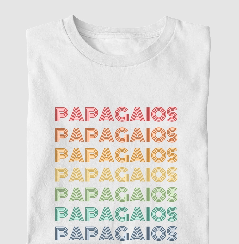 Papagaios Letreiro Retrô