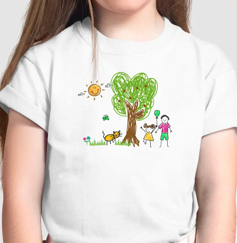 Camiseta com motivo infantil - unissex