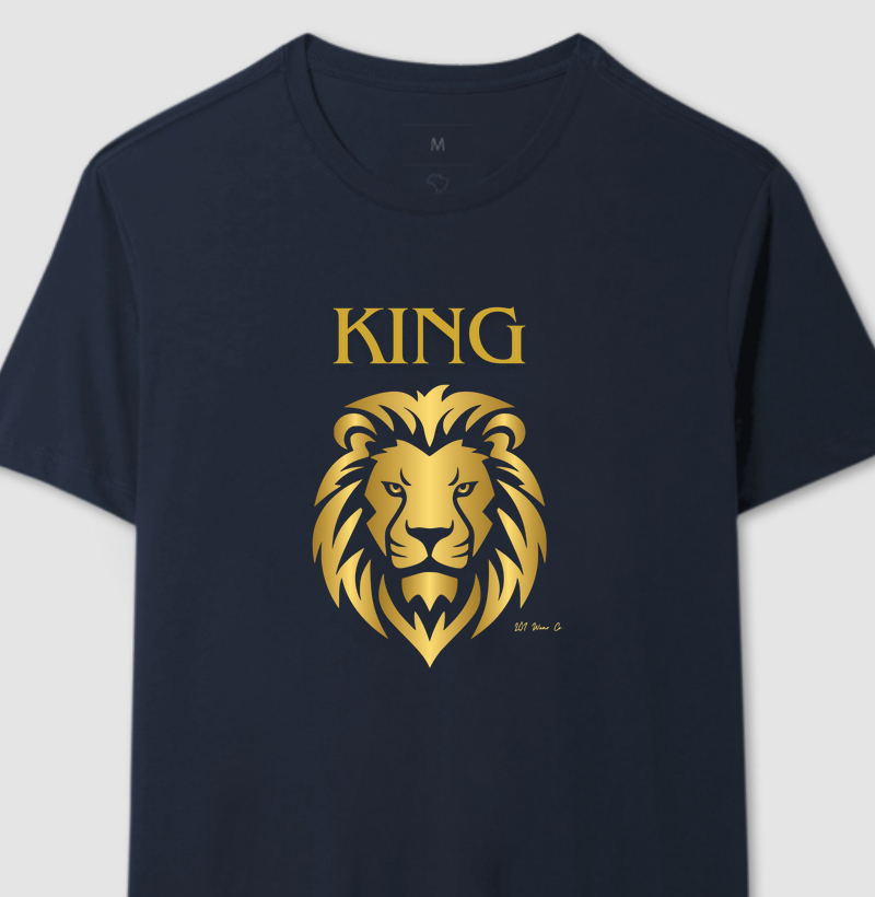 Camiseta "king" da selva