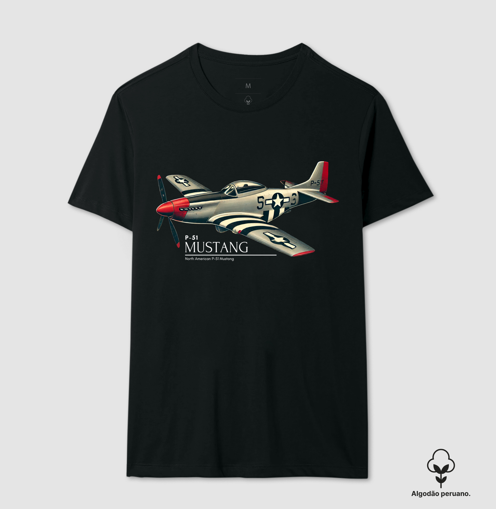 P-51 Mustang - Algodão Peruano