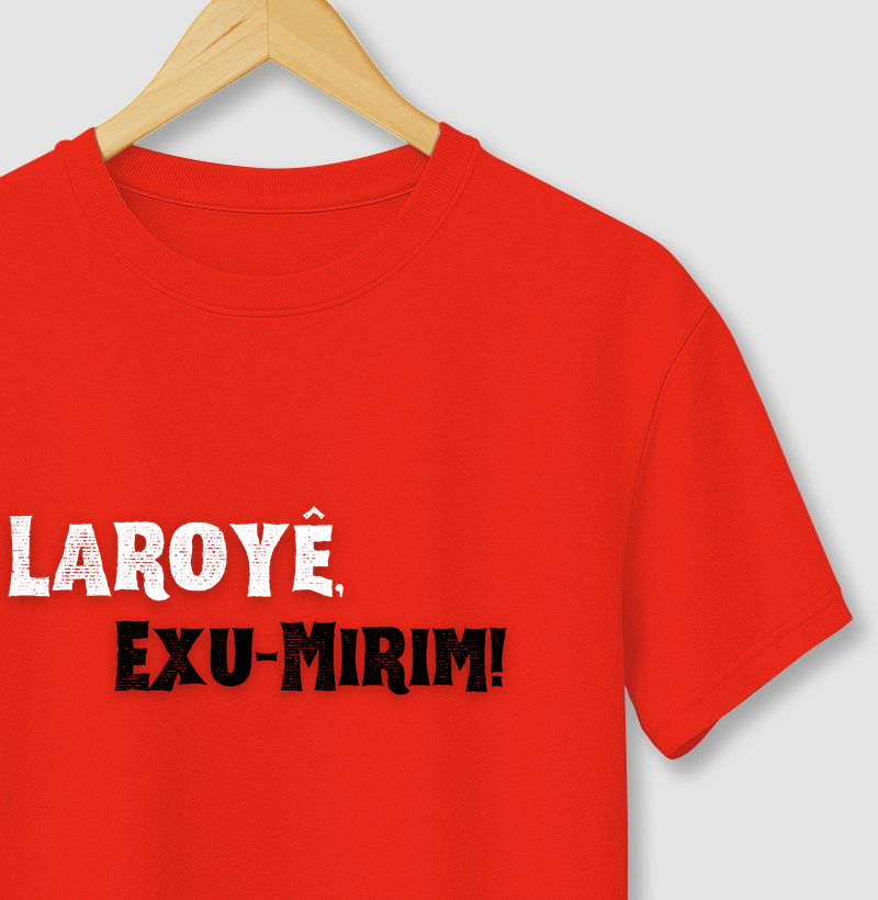 Exu-Mirim - Saudação - Camiseta Vermelha