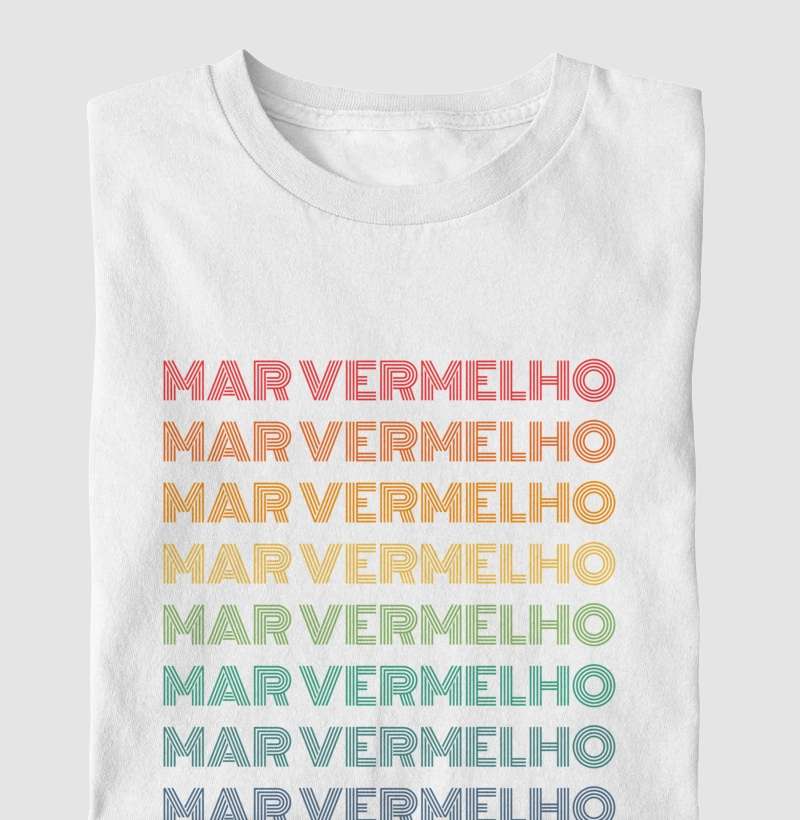 Mar Vermelho Letreiro Retrô