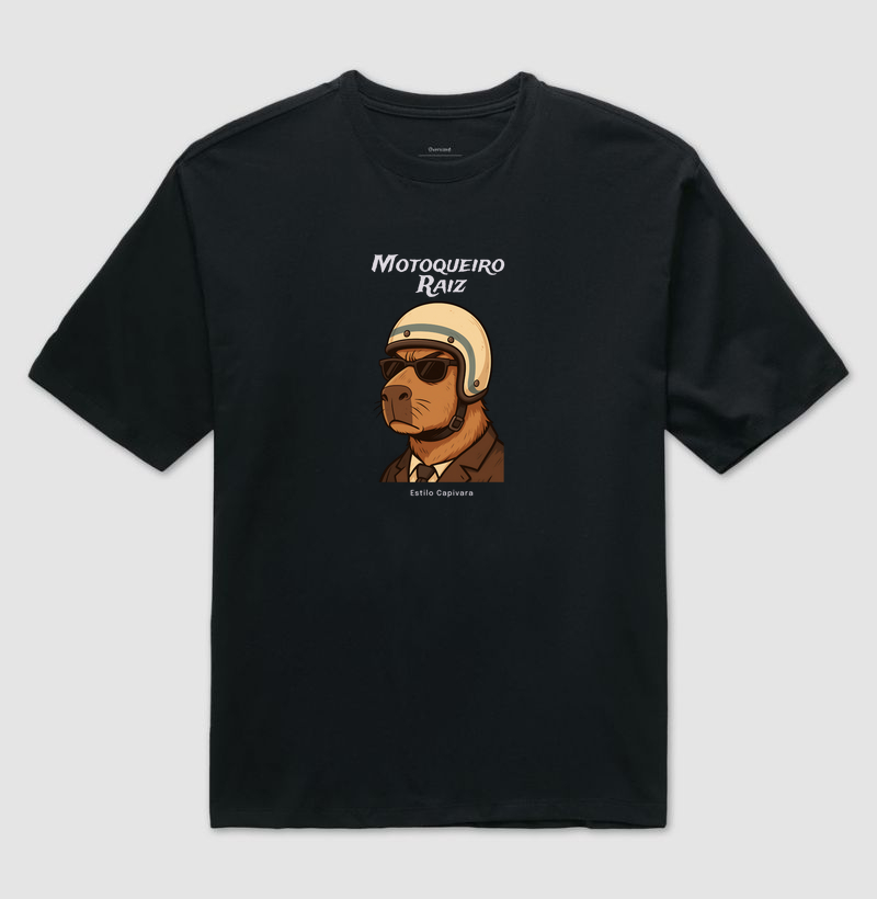 Capivara Motoqueiro Raiz | Oversized | Unissex