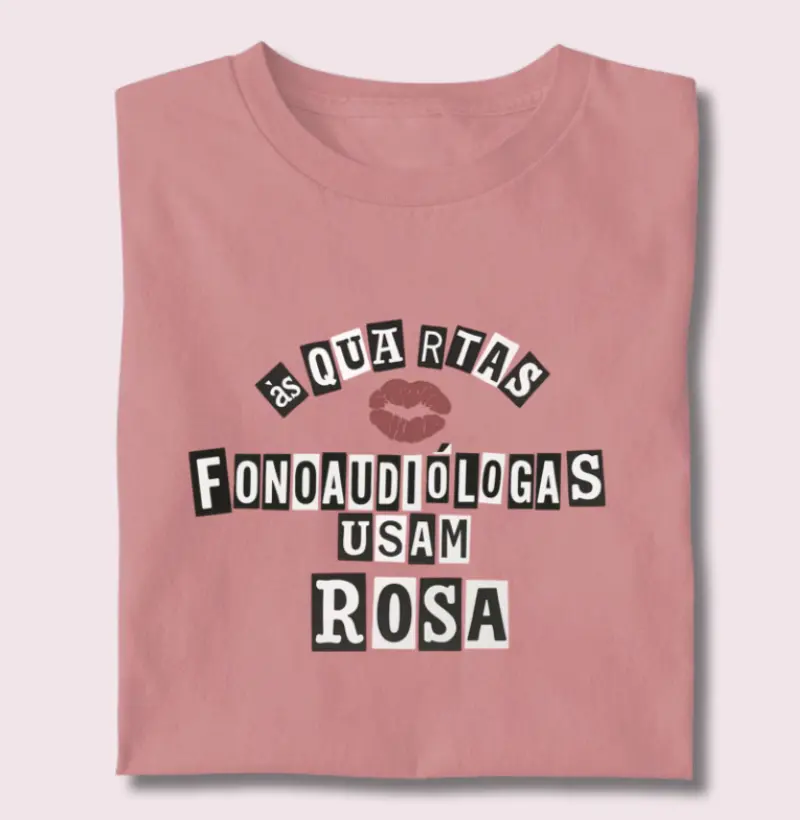 Camiseta | Fonos usam rosa