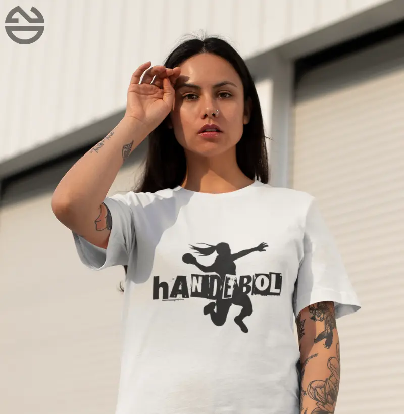 Camiseta de Handebol - Jogador Handebol em Graf. Fem.