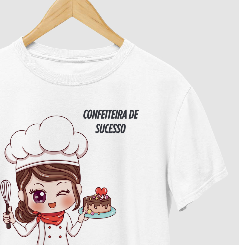 T-shirt confeiteira de sucesso