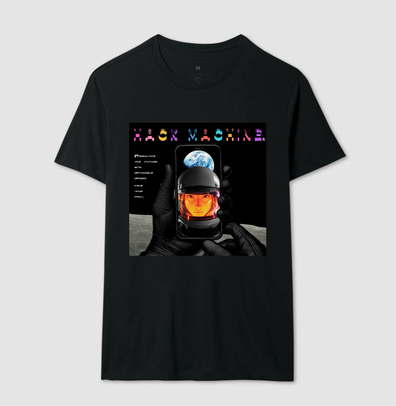 Camiseta Astronauta Futurista – Hack Machine
