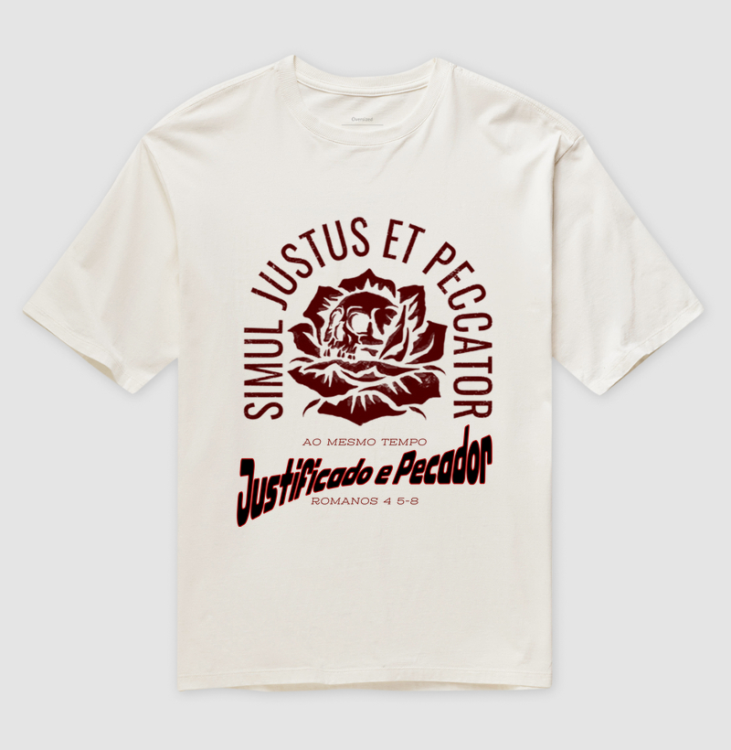 OVERSIZED: "SIMUL JUSTUS ET PECCATOR – JUSTO E PECADOR"