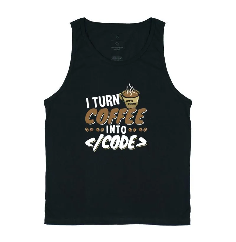 Camiseta I turn Coffee into Code