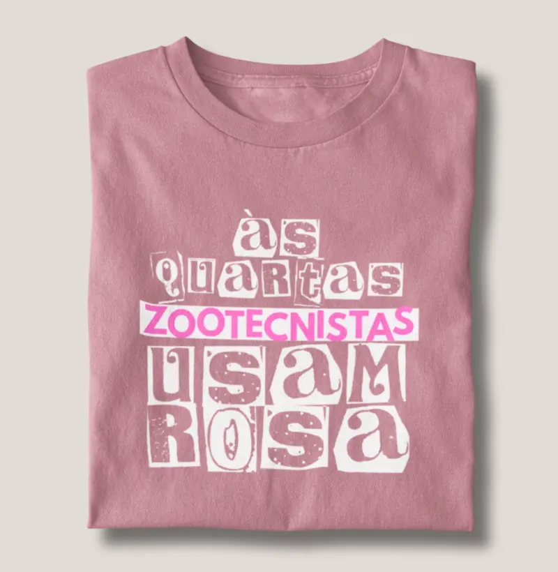 Camiseta Zootecnista Rosa