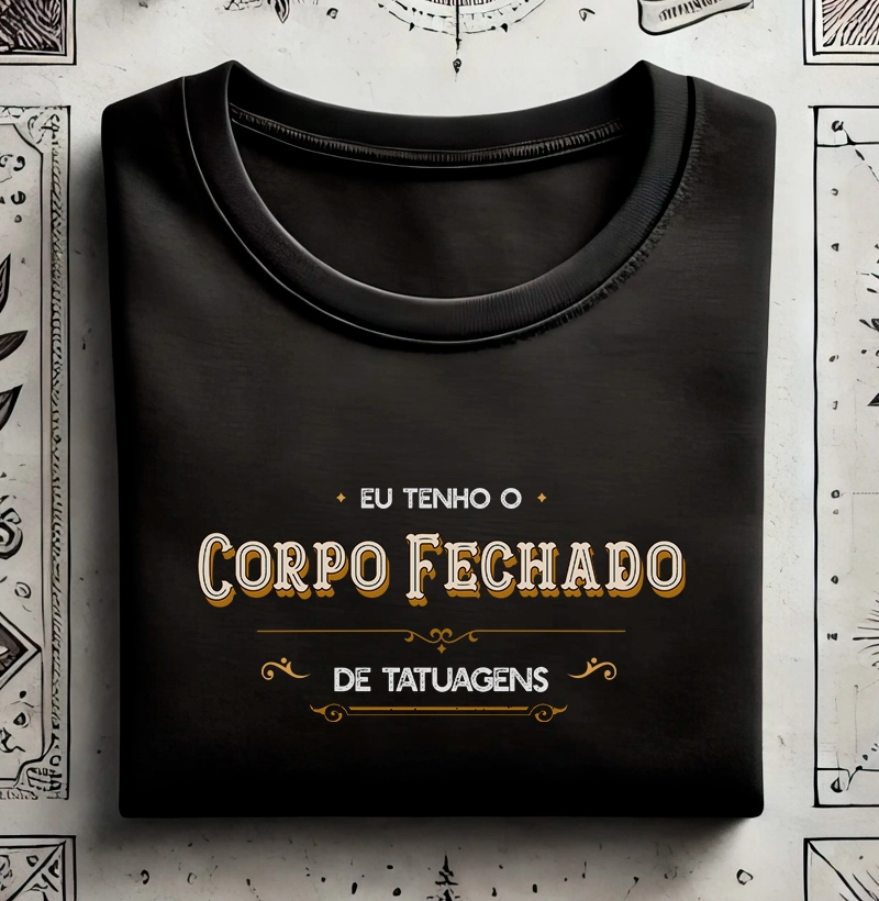 Camiseta corpo fechado