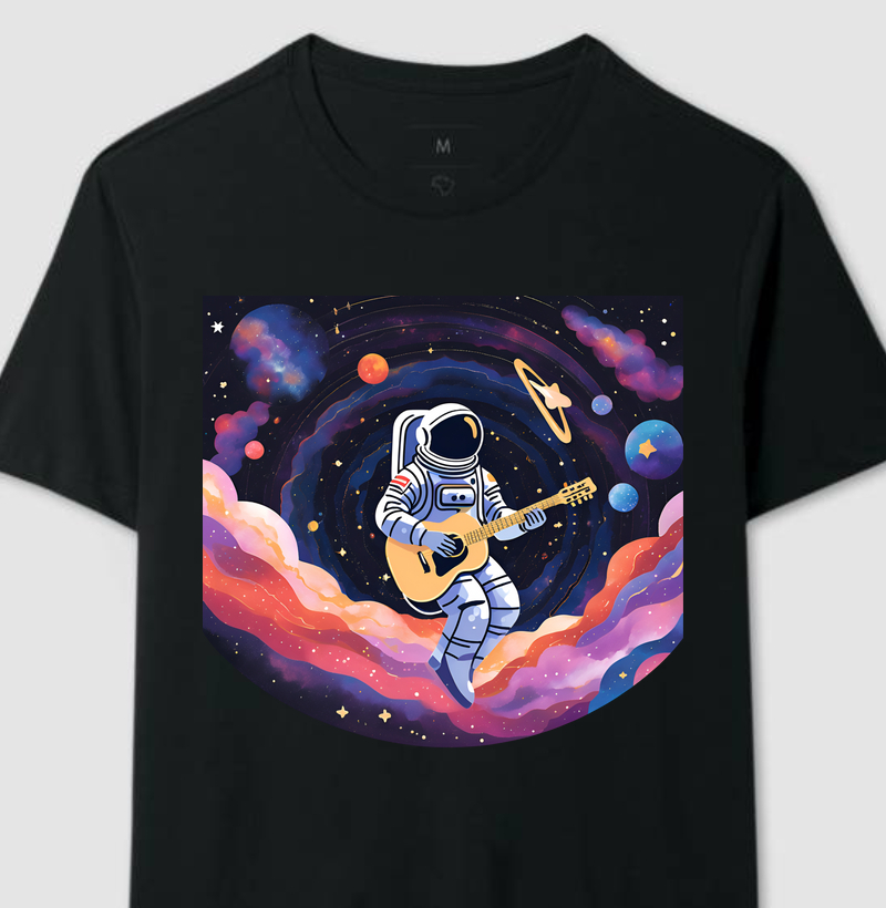 CAMISETA ASTRONAUTA GUITAR