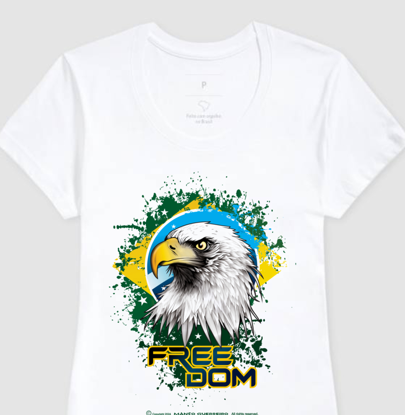 Camisa Freedom Feminina Branca