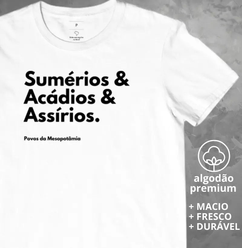 Camiseta Povos da Mesopotâmia