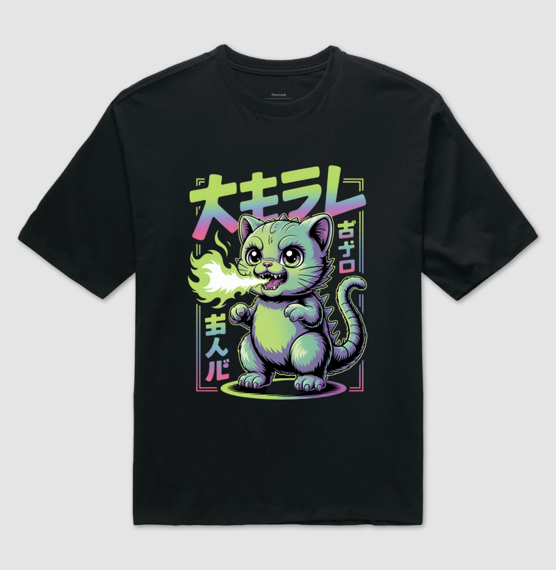 Camiseta "Neko-Kaiju" - O Monstrinho 