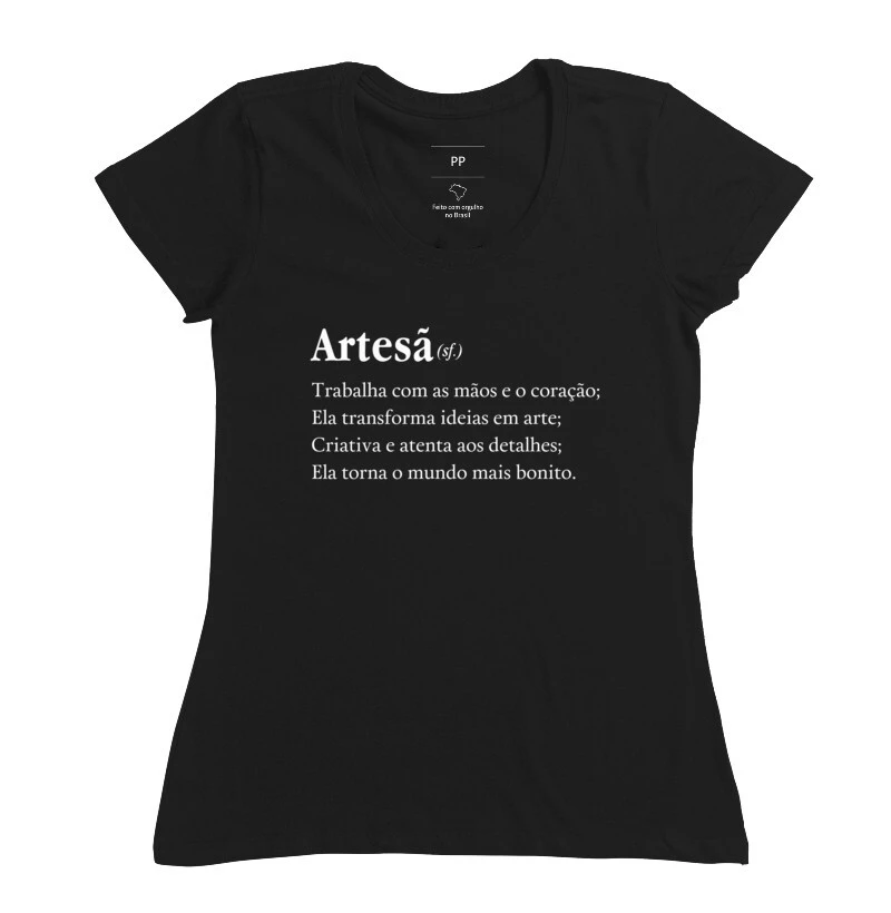Camiseta Feminina Artesã