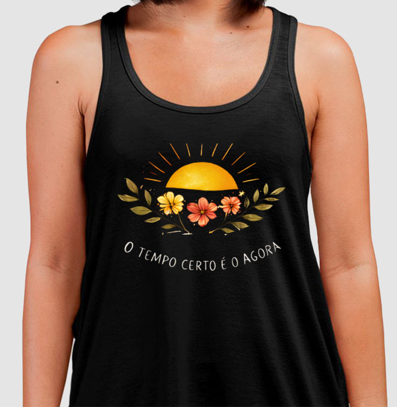 Camiseta O Tempo certo é o agora - Alma Vestida
