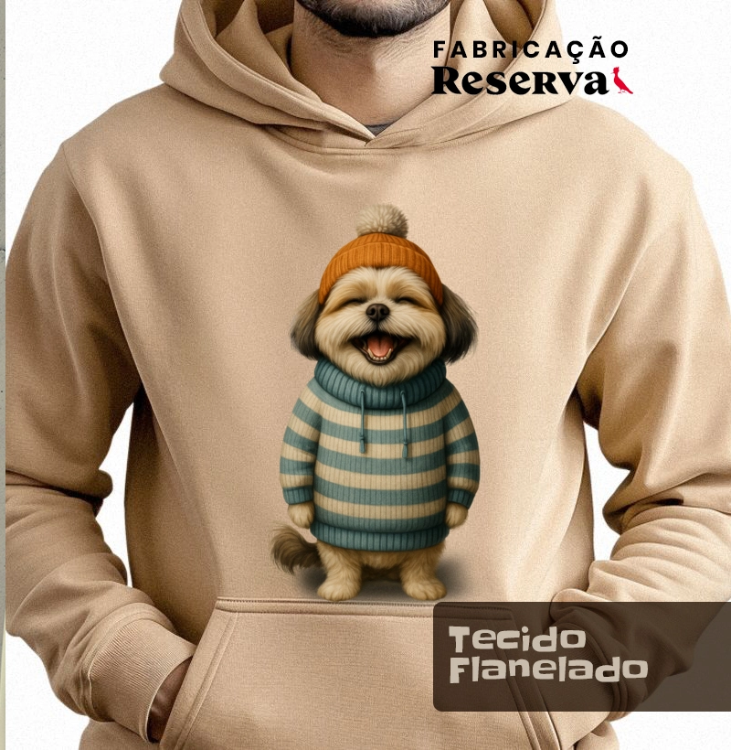 Shih Tzu de toca de lã