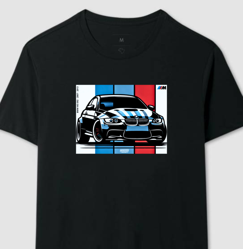 Camiseta Manga Curta BMW M3 E92 Square