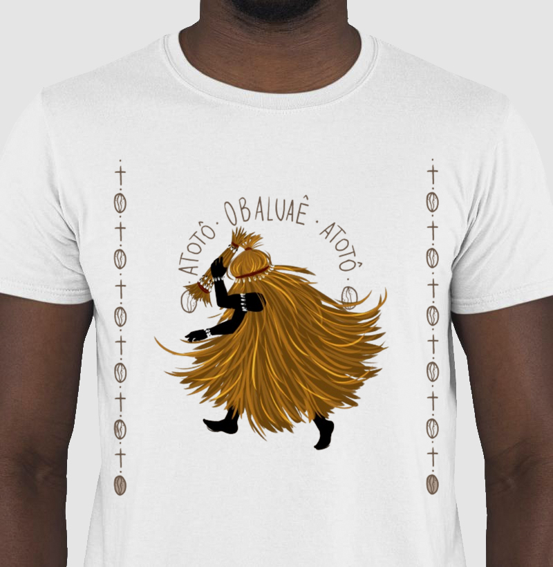 Camiseta Atotô Obaluaê Atotô 100% algodão