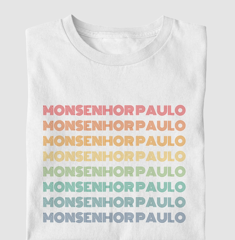 Monsenhor Paulo Letreiro Retrô