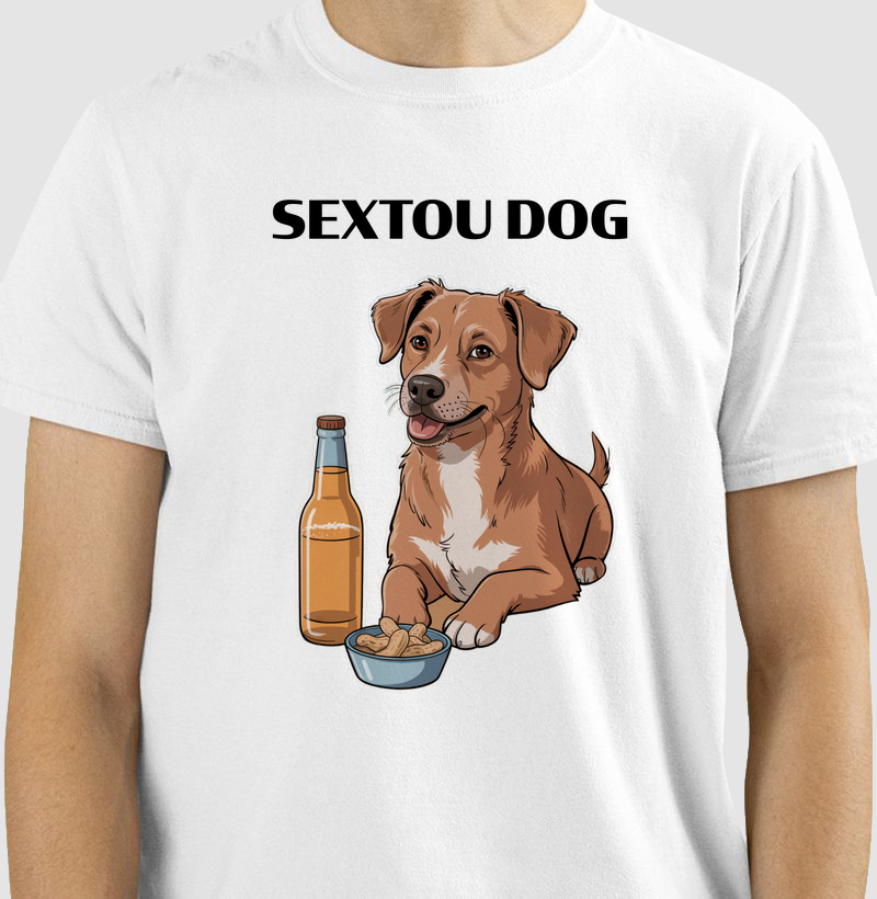 Camiseta Sextou Dog (Caramelo & Cerveja)