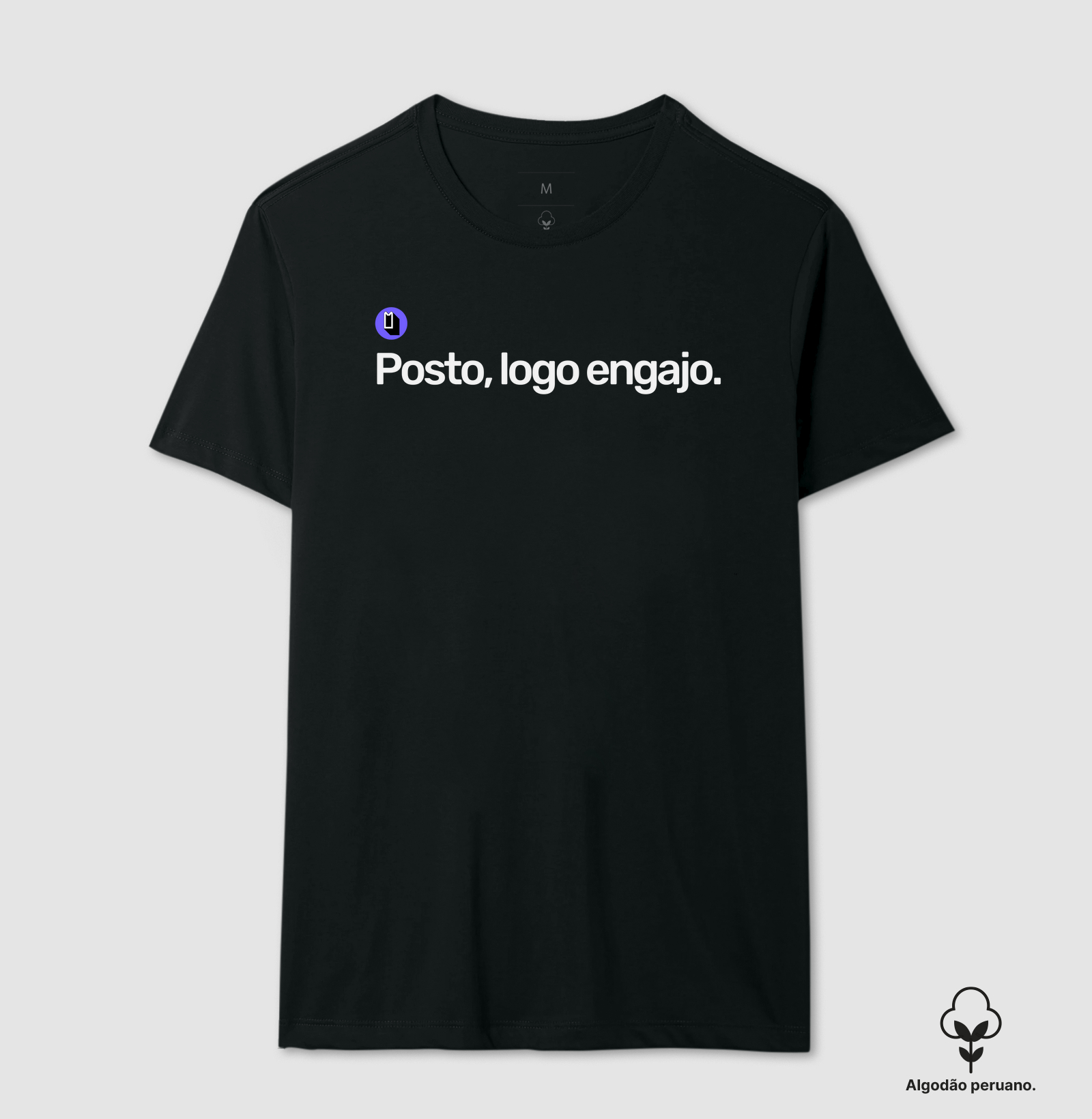 Posto, logo engajo.