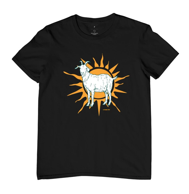 Camiseta Cabra no sol quente