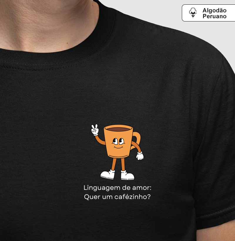 Camista Algodão Peruano | Linguagem do amor cafézinho