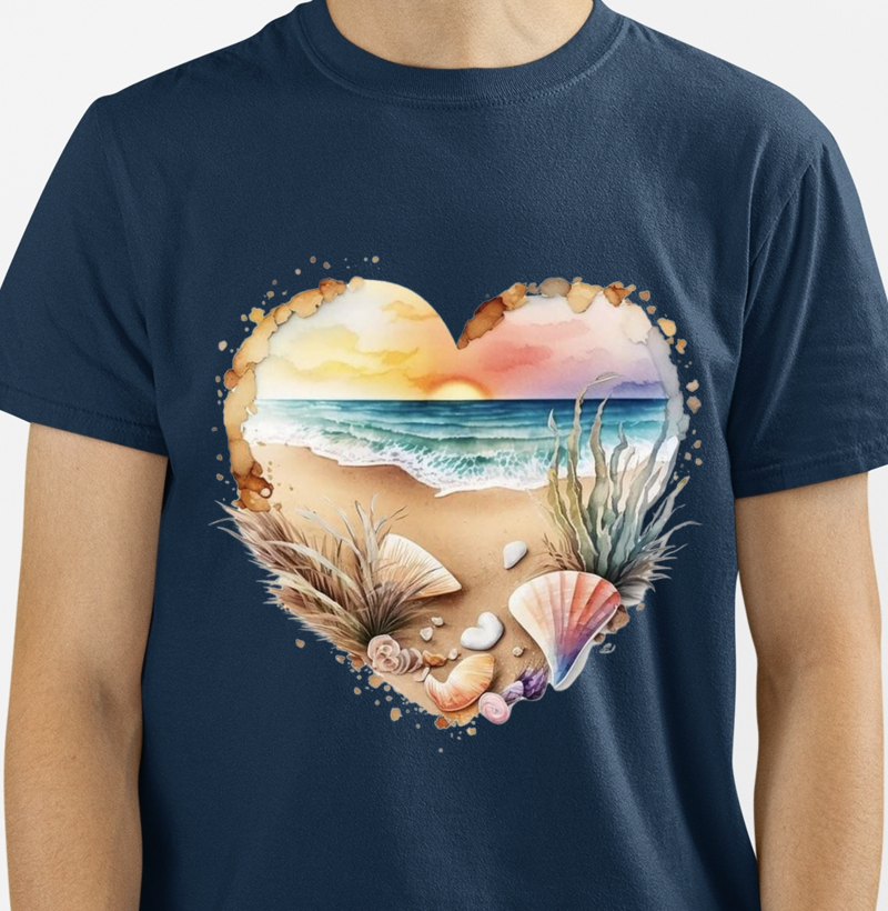 Camiseta Love praia