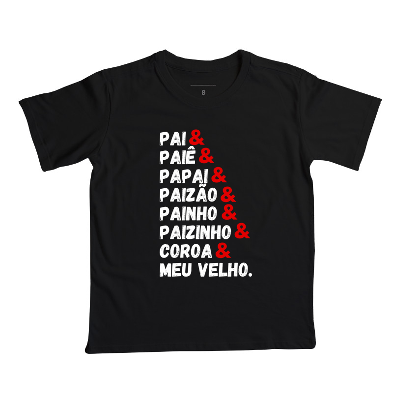 Camiseta Coleção Pai - Pai & - Preta