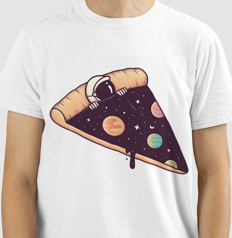 Sleeping on pizza from outer space