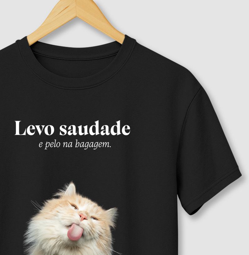 Levo saudade e pelo na bagagem (Gato)