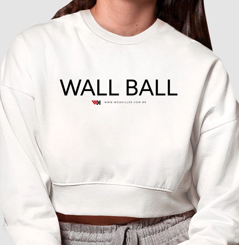 Moletom Cropped Wall Ball