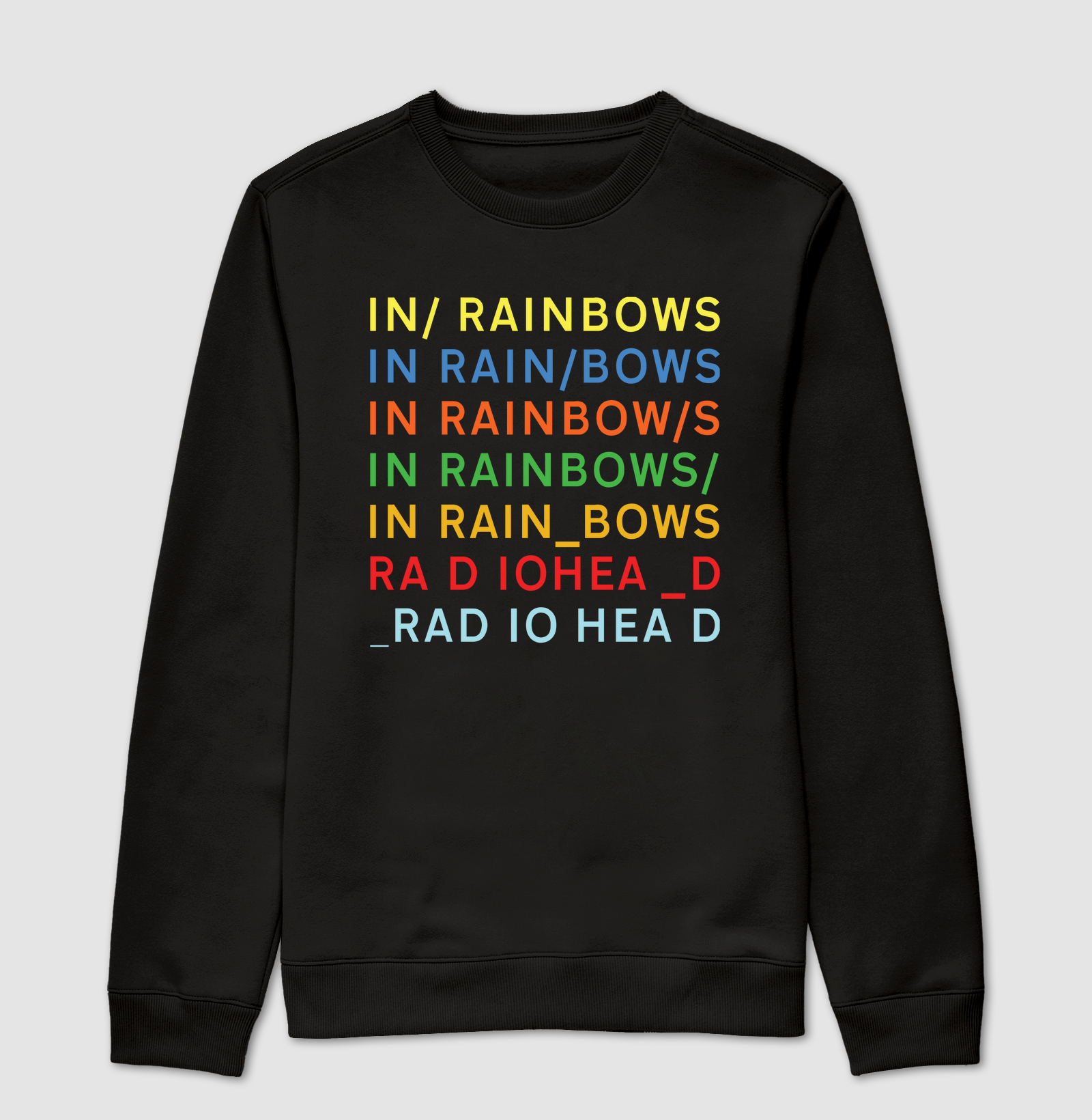 In rainbows