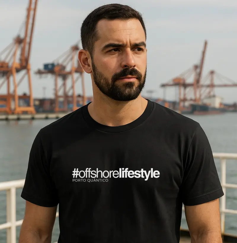 Camiseta Unissex 100% Algodão - #offshorelifestyle