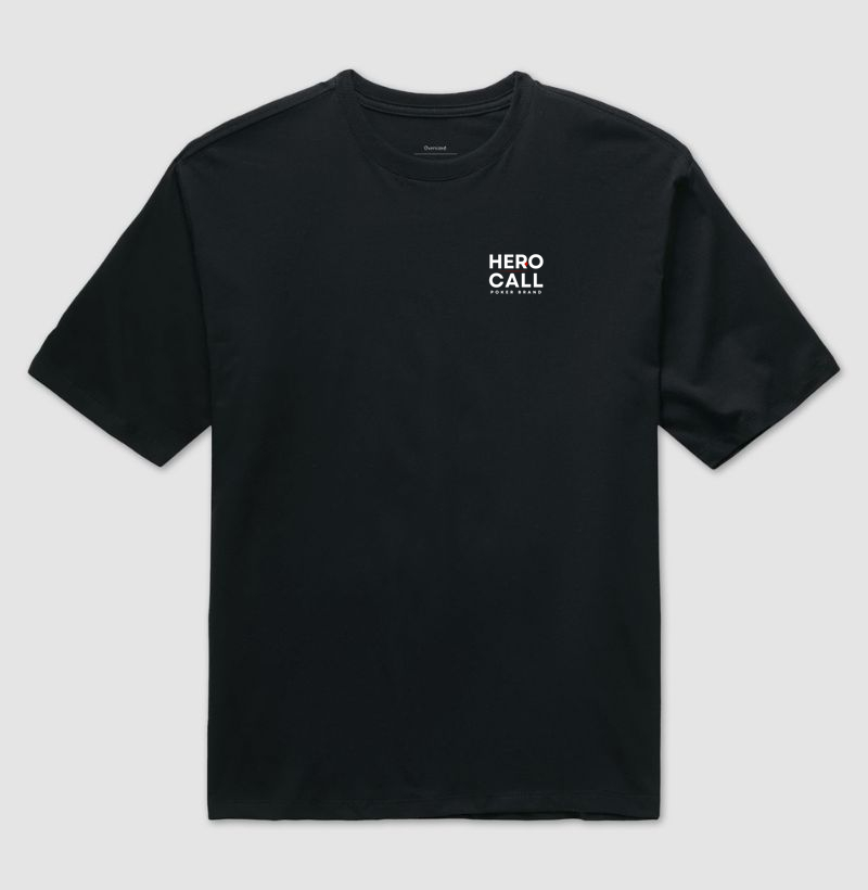 Camiseta Oversized Preta | Hero Call