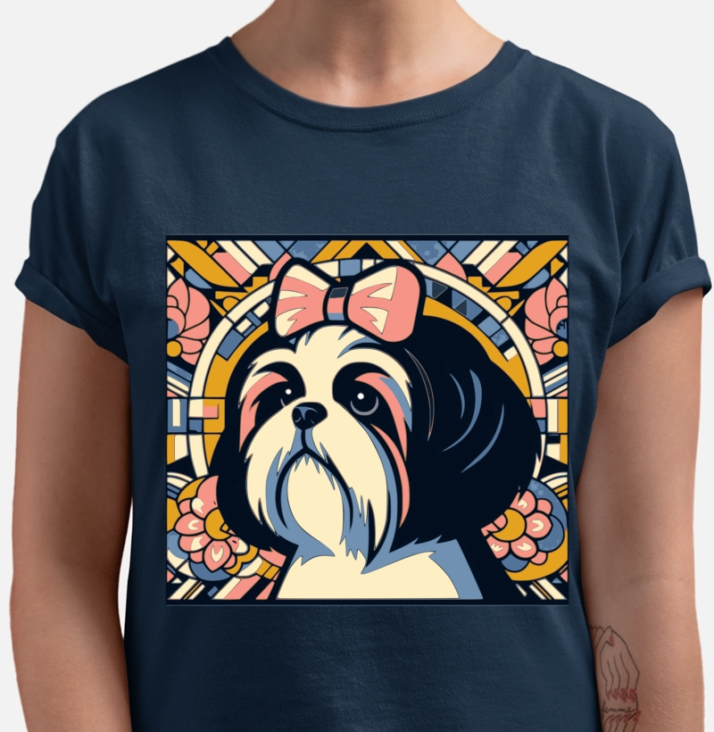 Camiseta Shih Tzu estilo pôster 5.0!