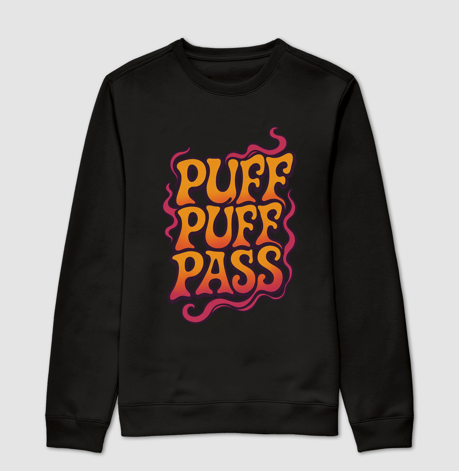Suéter moletom - Puff, Puff, Pass