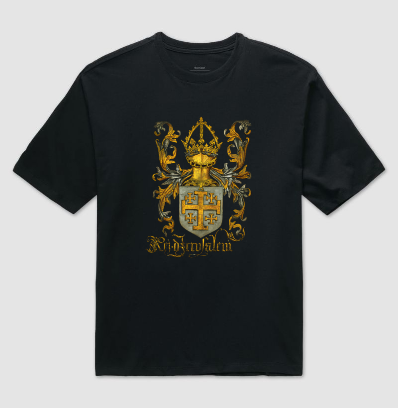 Camiseta Brasão de Armas do Rei de Jerusalém (1099-1291)