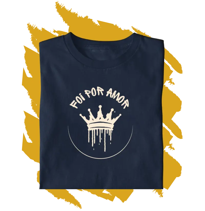 Camiseta Cristã - Foi por Amor