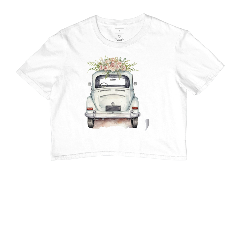Cropped Old car - White