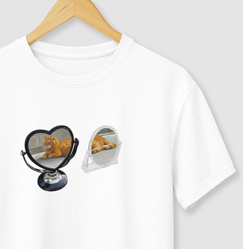 Gatinho Amarelo nos Espelhos