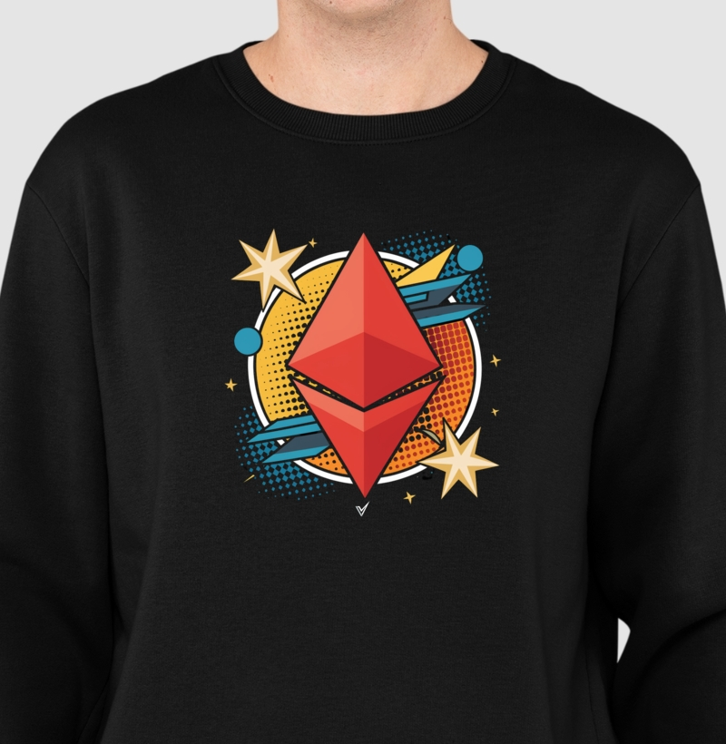 Moletom Suéter Ethereum Pop Art