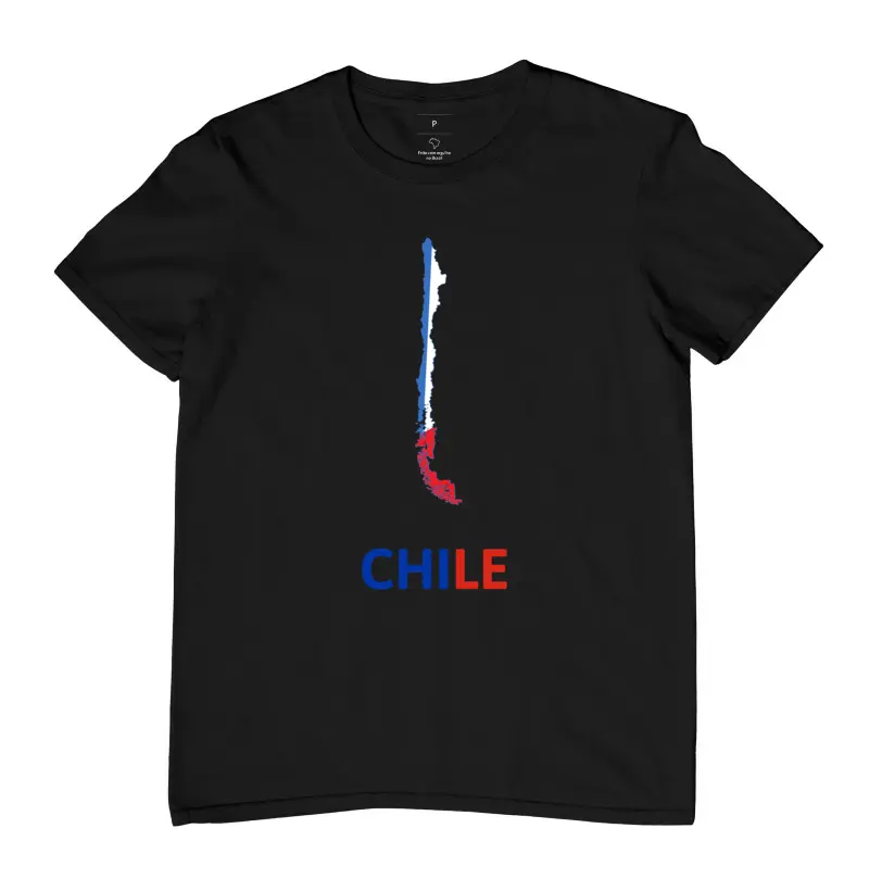 Chile mapa bandeira