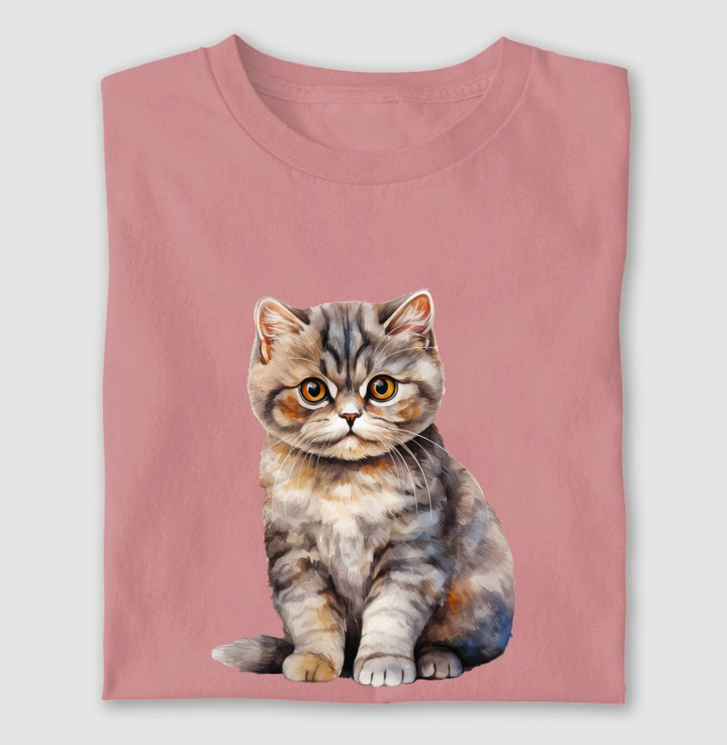 Gato British Shortair aquarela