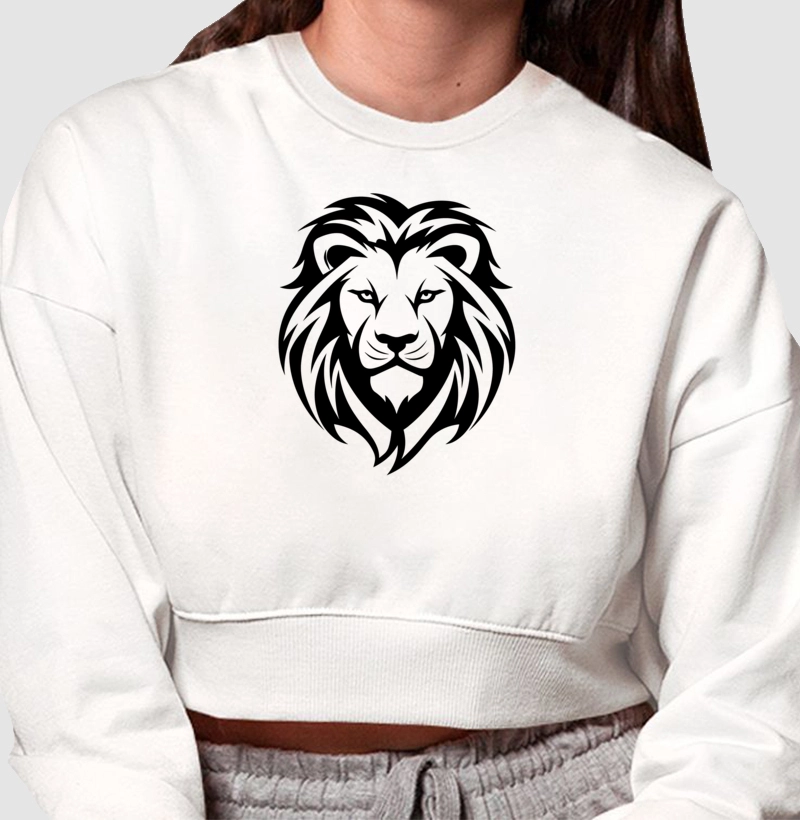 Lion Tatoo - Moletom Crooped