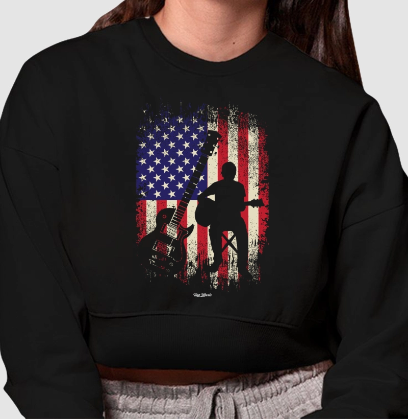 American Flag Guitar